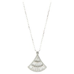 18 Karat White Gold Diamond Dress Necklace