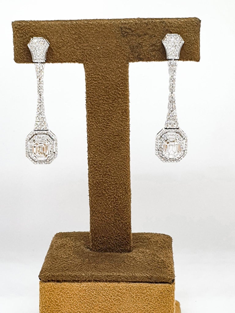 Special Order - Basice Single Earring in 18-karat White Gold with Diamonds
