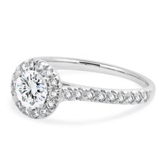 18 Karat White Gold Diamond Engagement Ring