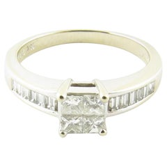 18 Karat White Gold Diamond Engagement Ring
