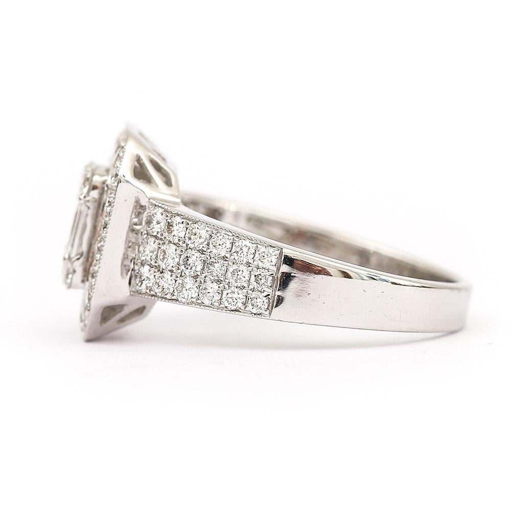 18 carat white gold engagement ring