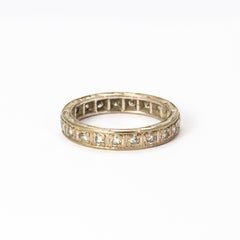 18 Karat White Gold Diamond Eternity Band