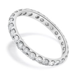 18 Karat White Gold Diamond Eternity Band