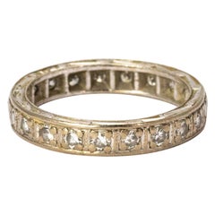 18 Karat White Gold Diamond Eternity Band