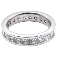 18 Karat White Gold Diamond Eternity Band