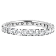 18 Karat White Gold Diamond Eternity Band