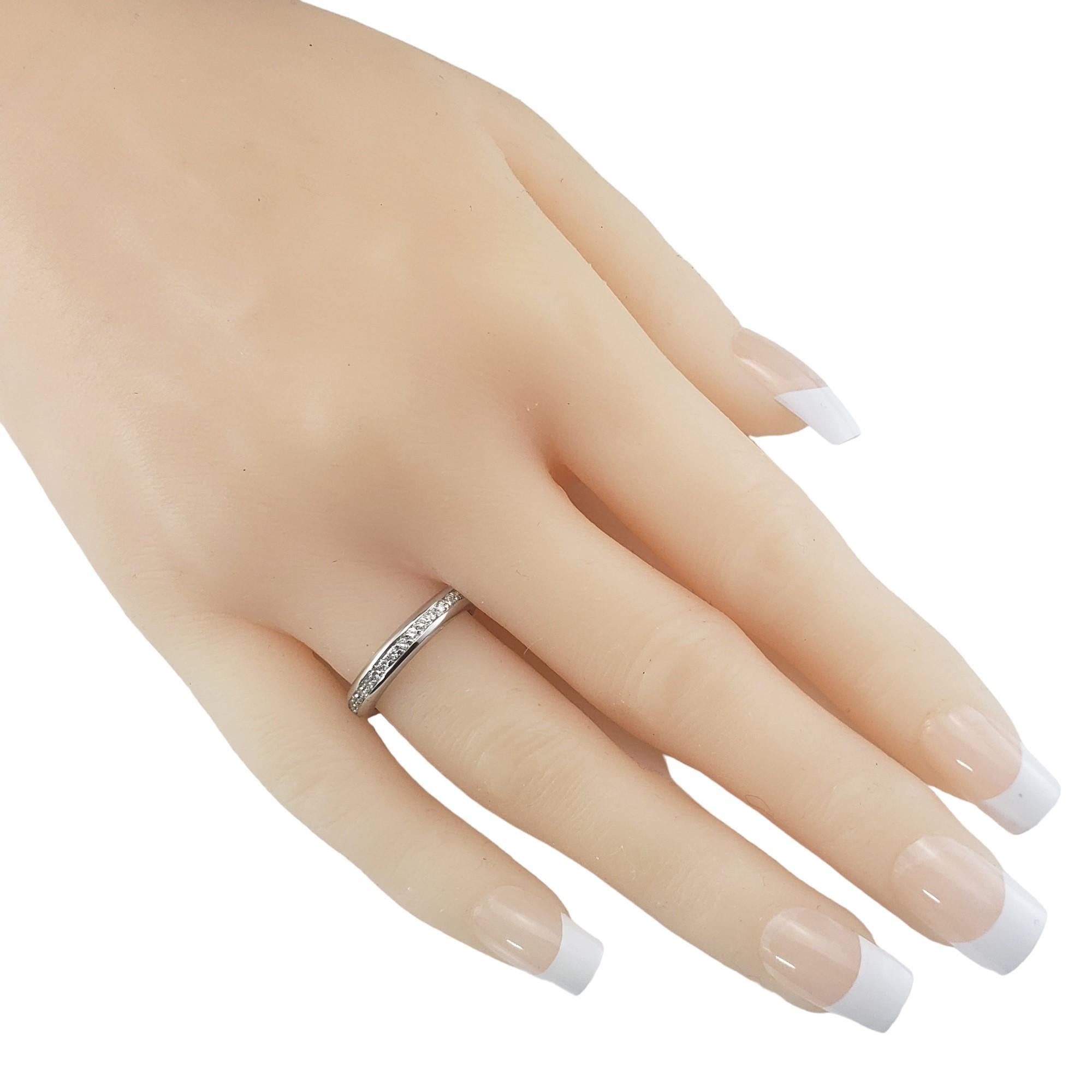 18 Karat White Gold Diamond Eternity Band Ring Size 6.25 #16838 For Sale 1