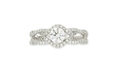 18 Karat White Gold Diamond Fashion Ring