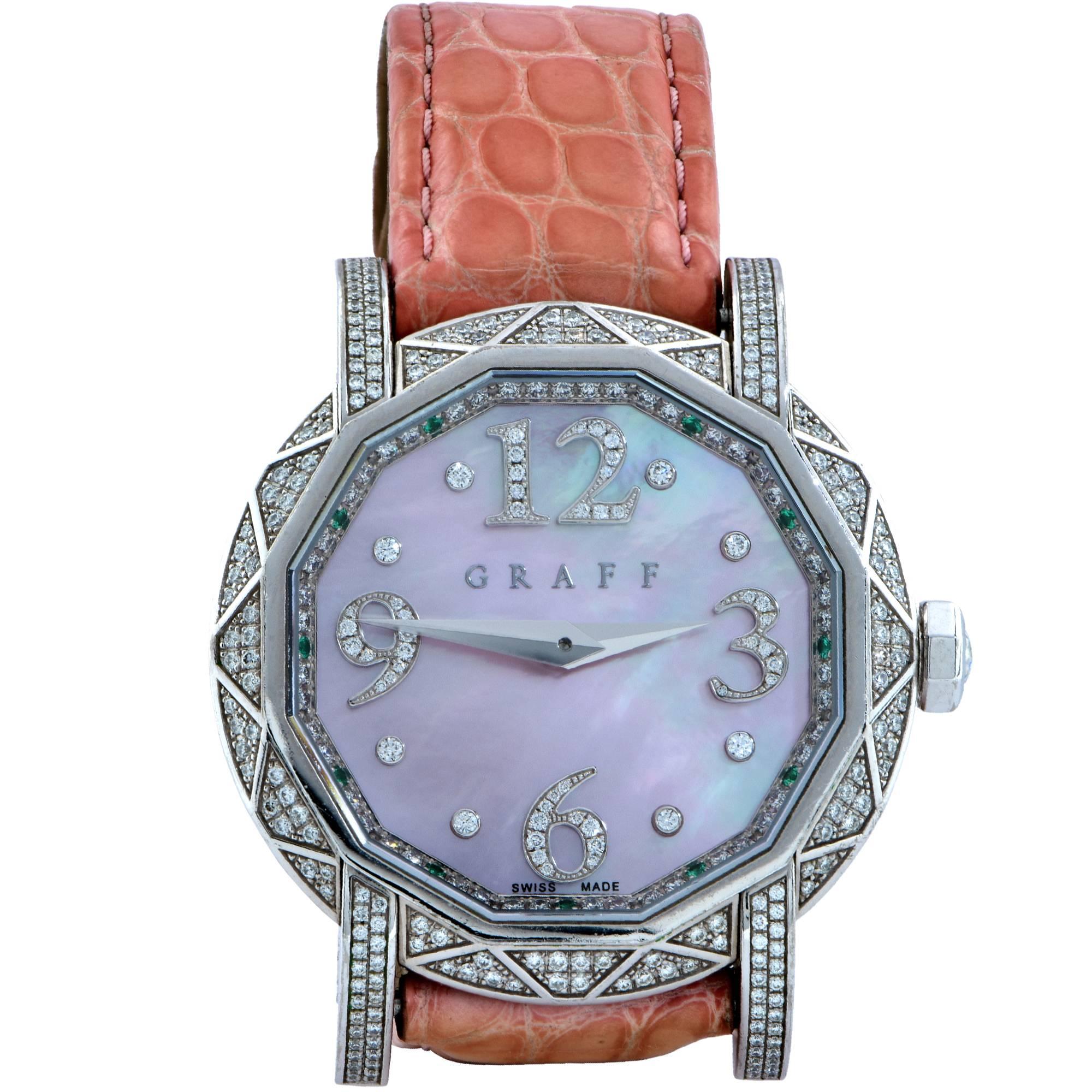 Graff White Gold Diamond Graffstar Limited Edition Wristwatch