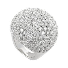 18 Karat White Gold Diamond Micro Pave Ring R12190
