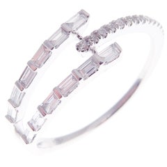 18 Karat White Gold Diamond Multi-Layer Ring