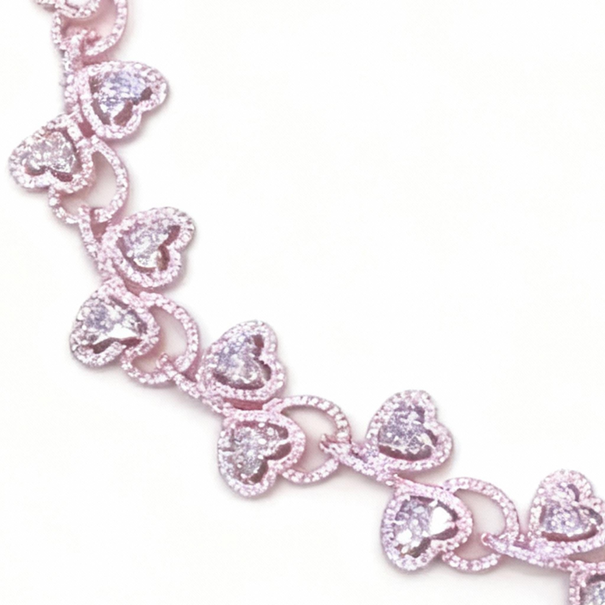 Collier de diamants en or blanc 18 carats en vente 4