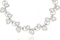 18 Karat White Gold Diamond Necklace