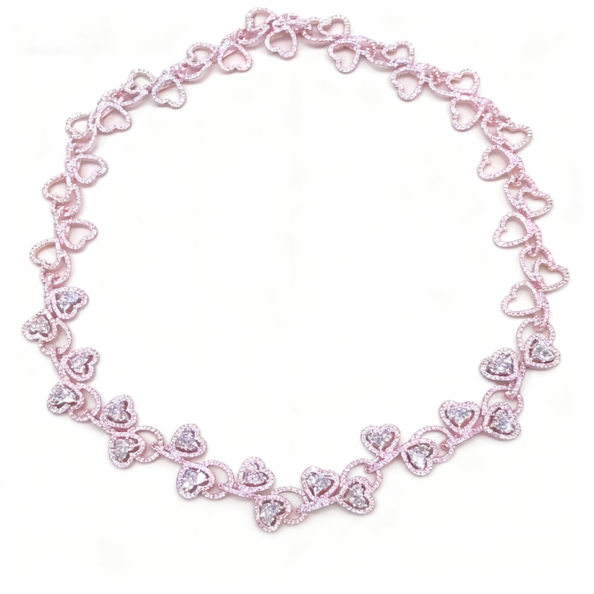 Collier de diamants en or blanc 18 carats en vente 1