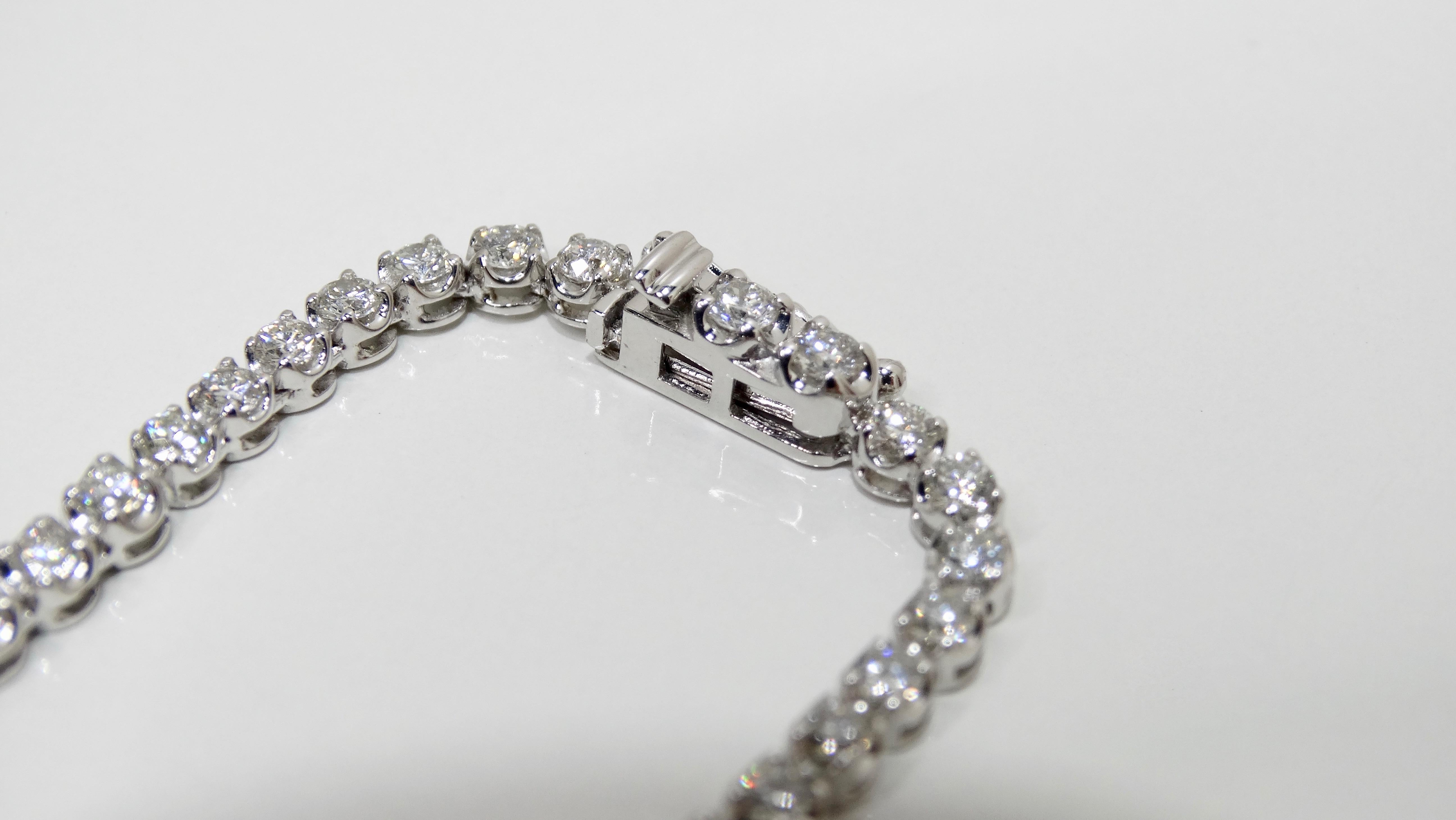 Diamond Necklace 18 Karat Custom Made White Gold  3