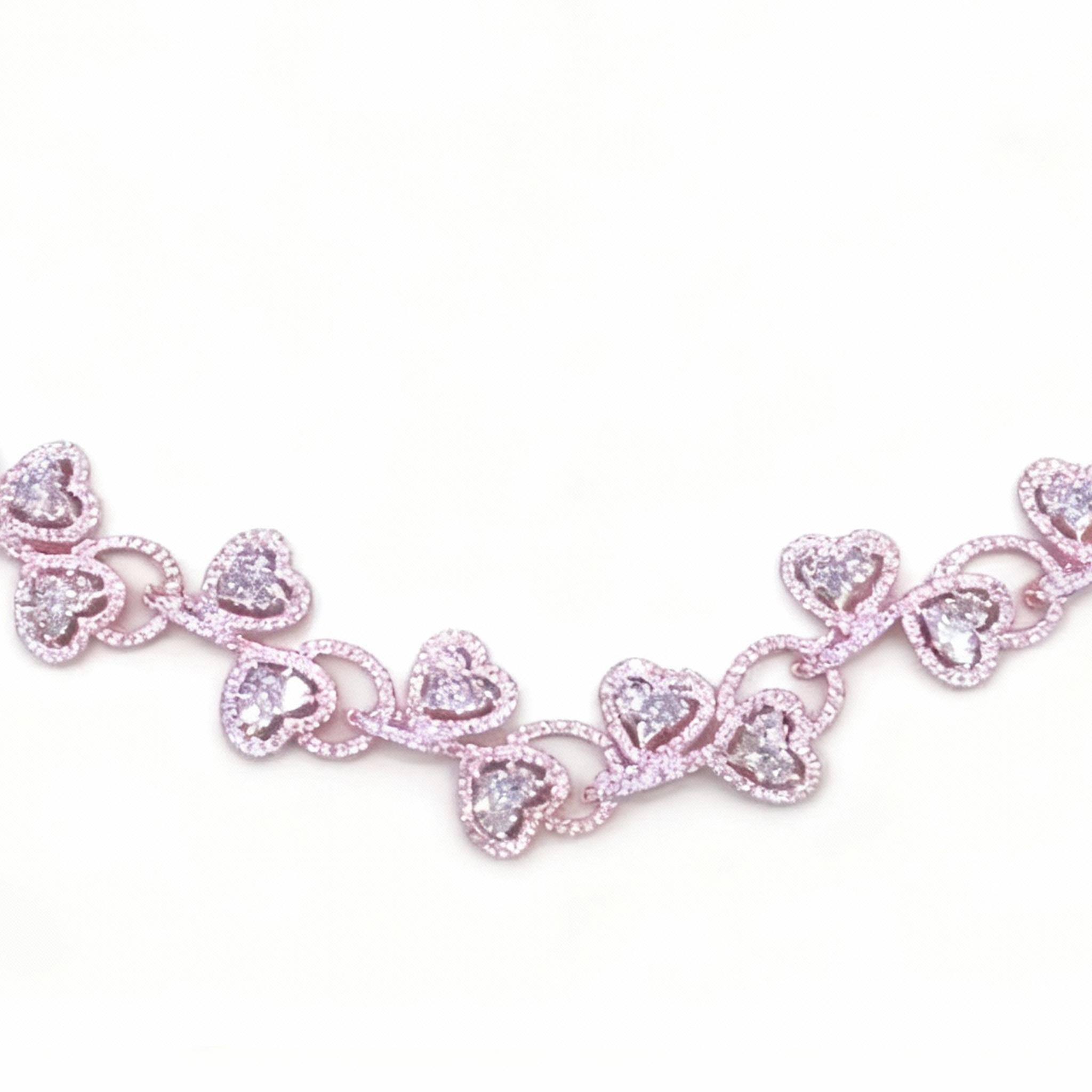 Collier de diamants en or blanc 18 carats en vente 3