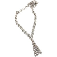 18 Karat White Gold Diamond Necklace