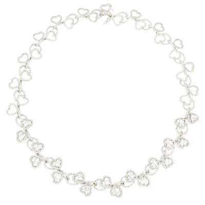 Santos de cartier necklace white gold Clearance