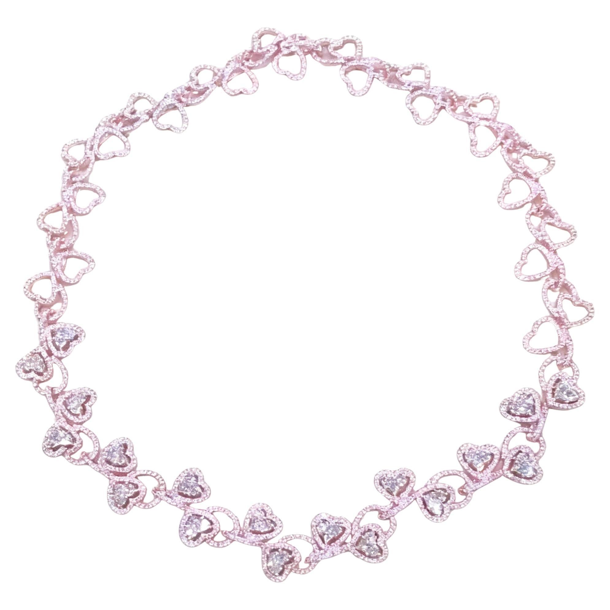 Collana di diamanti in oro bianco 18 carati