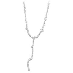 Collana di diamanti in oro bianco 18 carati