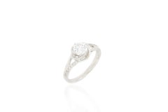 18 Karat White Gold Diamond Ring