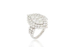 18 Karat White Gold Diamond Ring