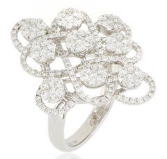 18 Karat Weißgold Diamant-Ring