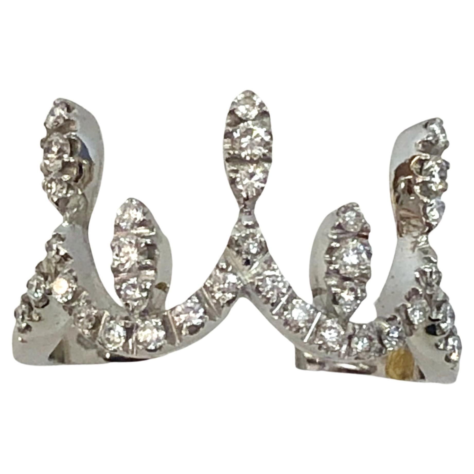 18 Karat Weißgold Diamant-Ring