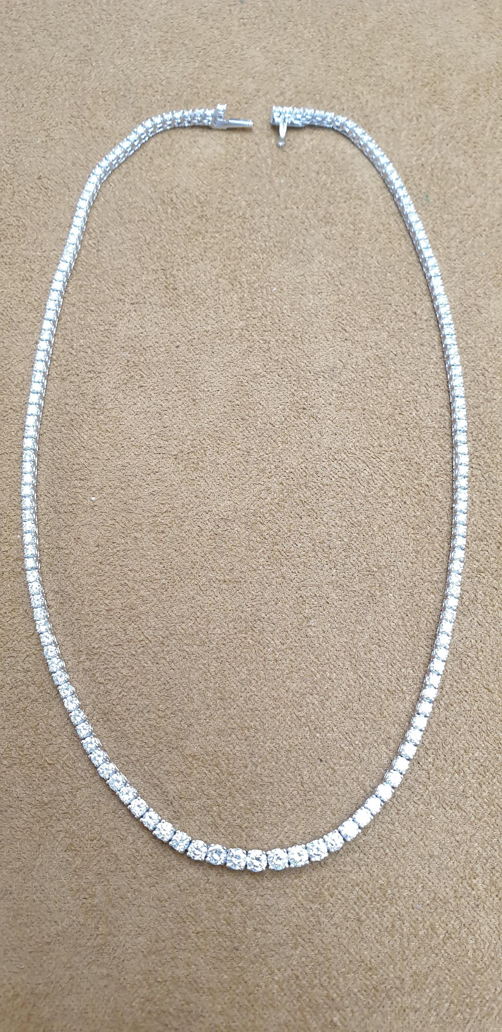 simple white gold necklace set