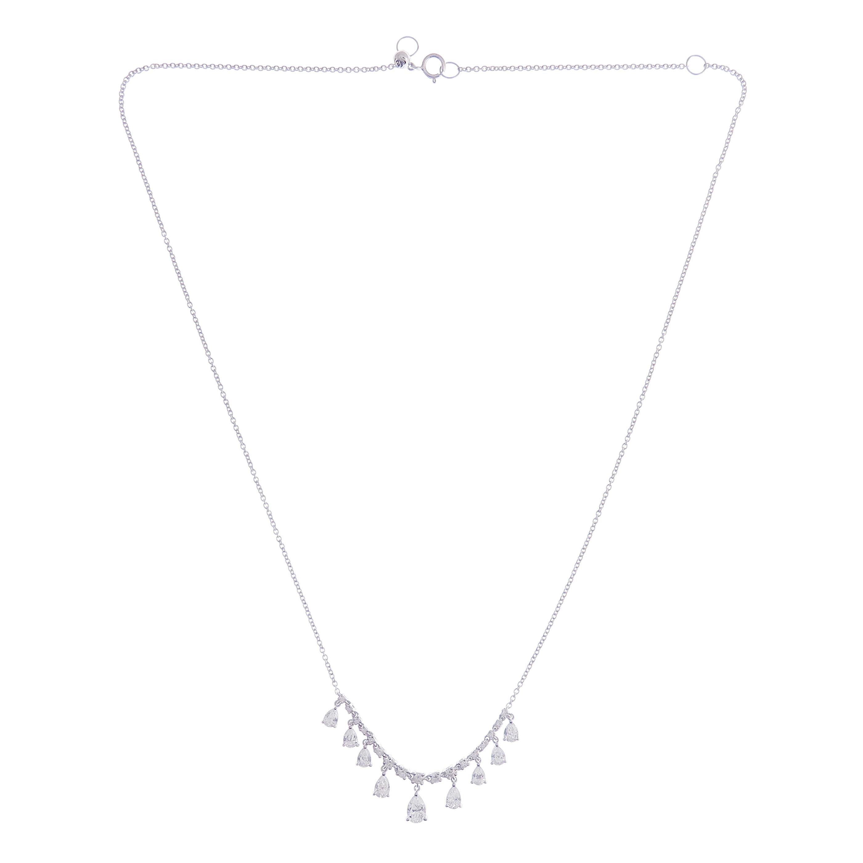 simple white gold necklace