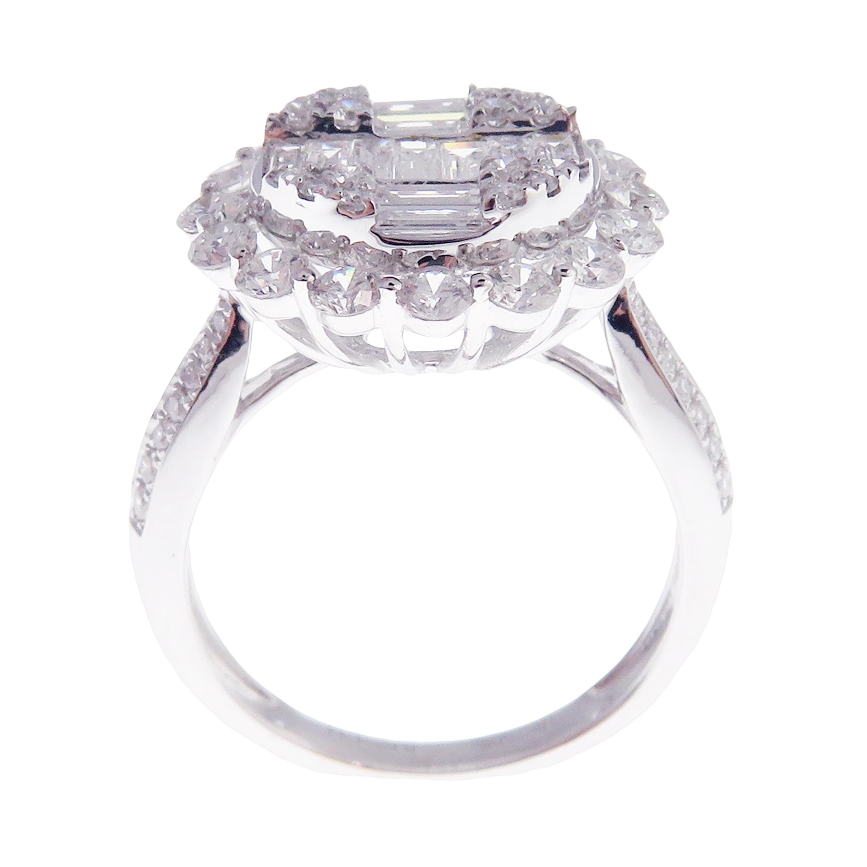 small baguette diamond ring