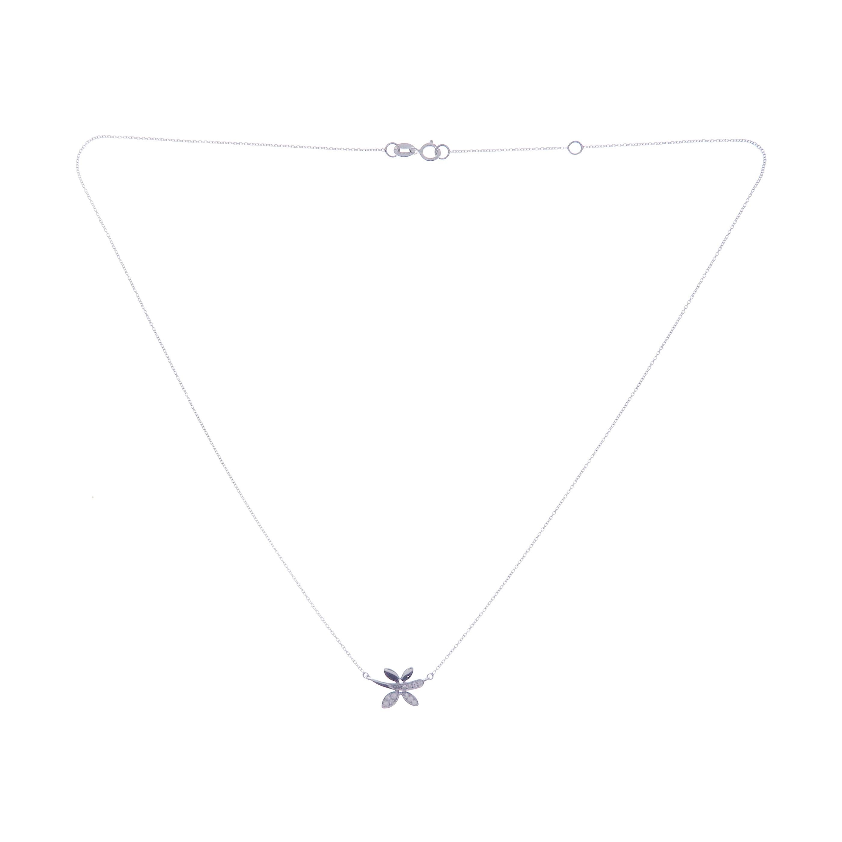 delicate diamond pendant necklace