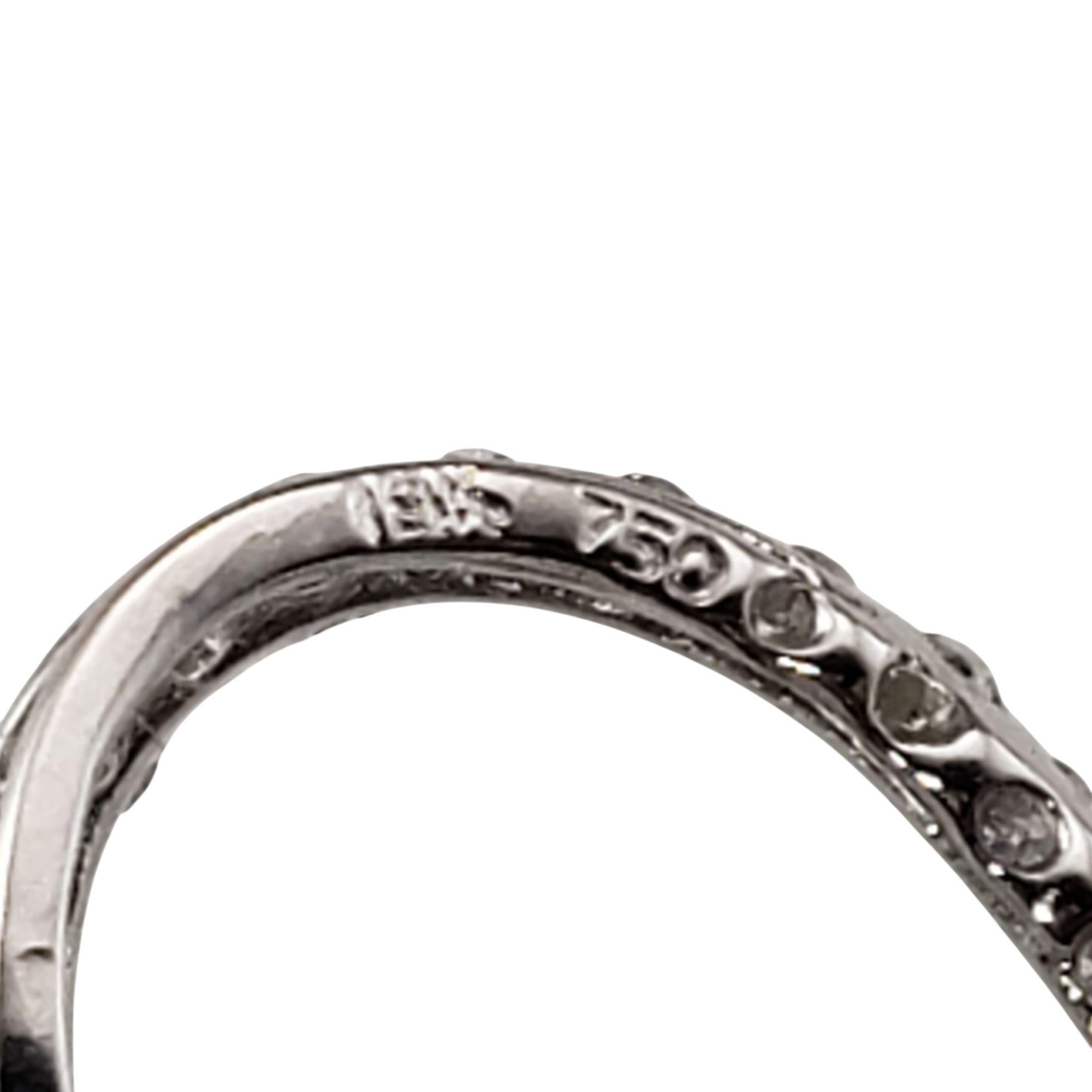 18 Karat Weißgold Diamant-Wirbel-Herz-Anhänger #21234 Damen im Angebot