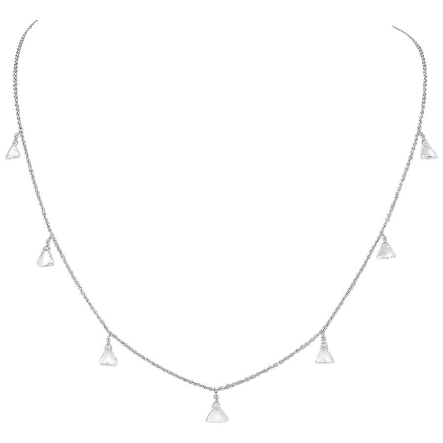 PANIM 18 Karat Diamond Taviz Choker Necklace in 18K White Gold For Sale