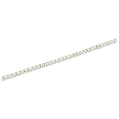 "18 Karat White Gold Diamond Tennis Bracelet 2.0 Carat Twt"