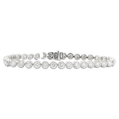 Bracelet tennis en or blanc 18 carats et diamants