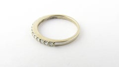 18 Karat White Gold Diamond Wedding Band