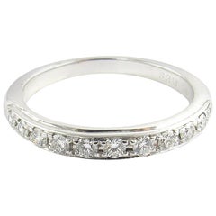 18 Karat White Gold Diamond Wedding Band 18 Karat White Gold Diamond Wedding Band