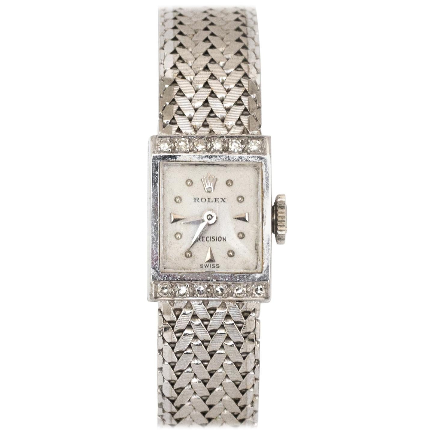 18 Karat White Gold Diamond Women
s Watch