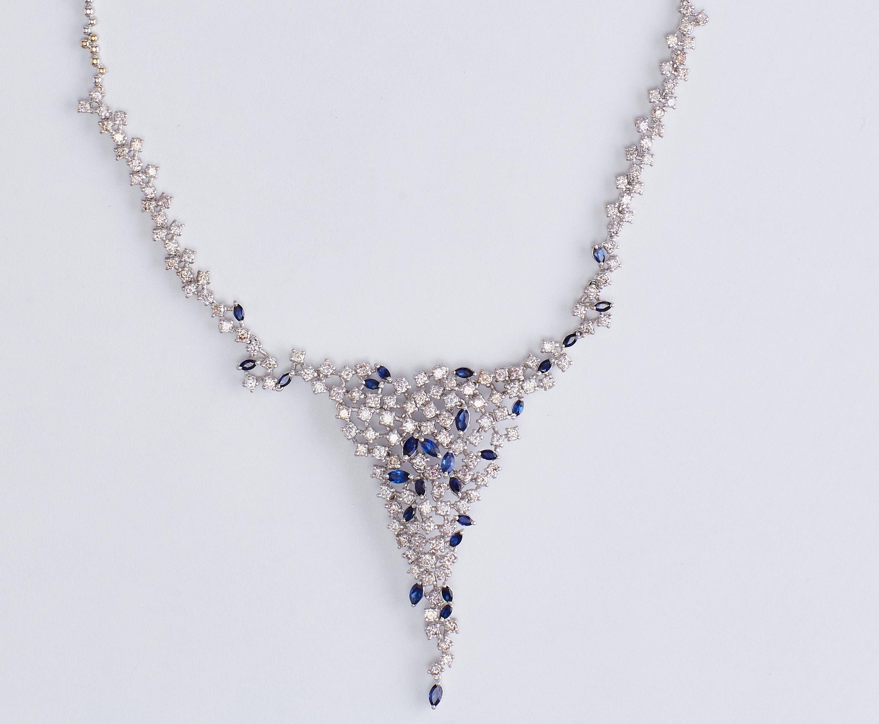 sapphire necklace indian