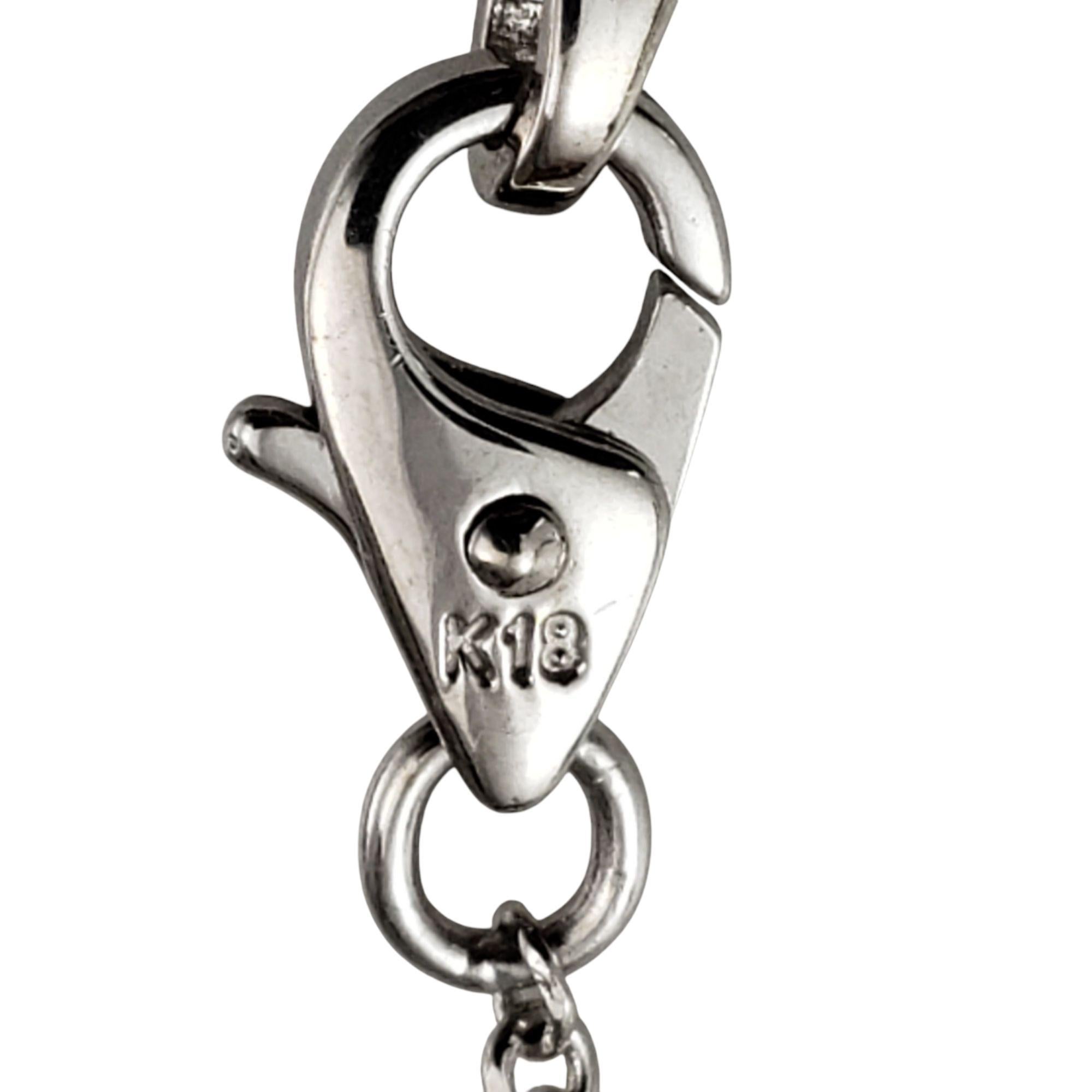 Collana con diamanti in oro bianco 18 carati #21579 in vendita 1