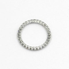 18 Karat White Gold Diamonds Garavelli Band Ring