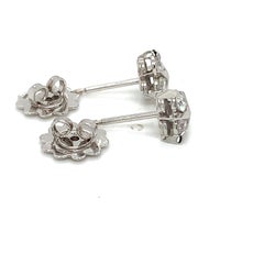 Garavelli Ohrstecker aus 18 Karat Weigold mit Diamanten