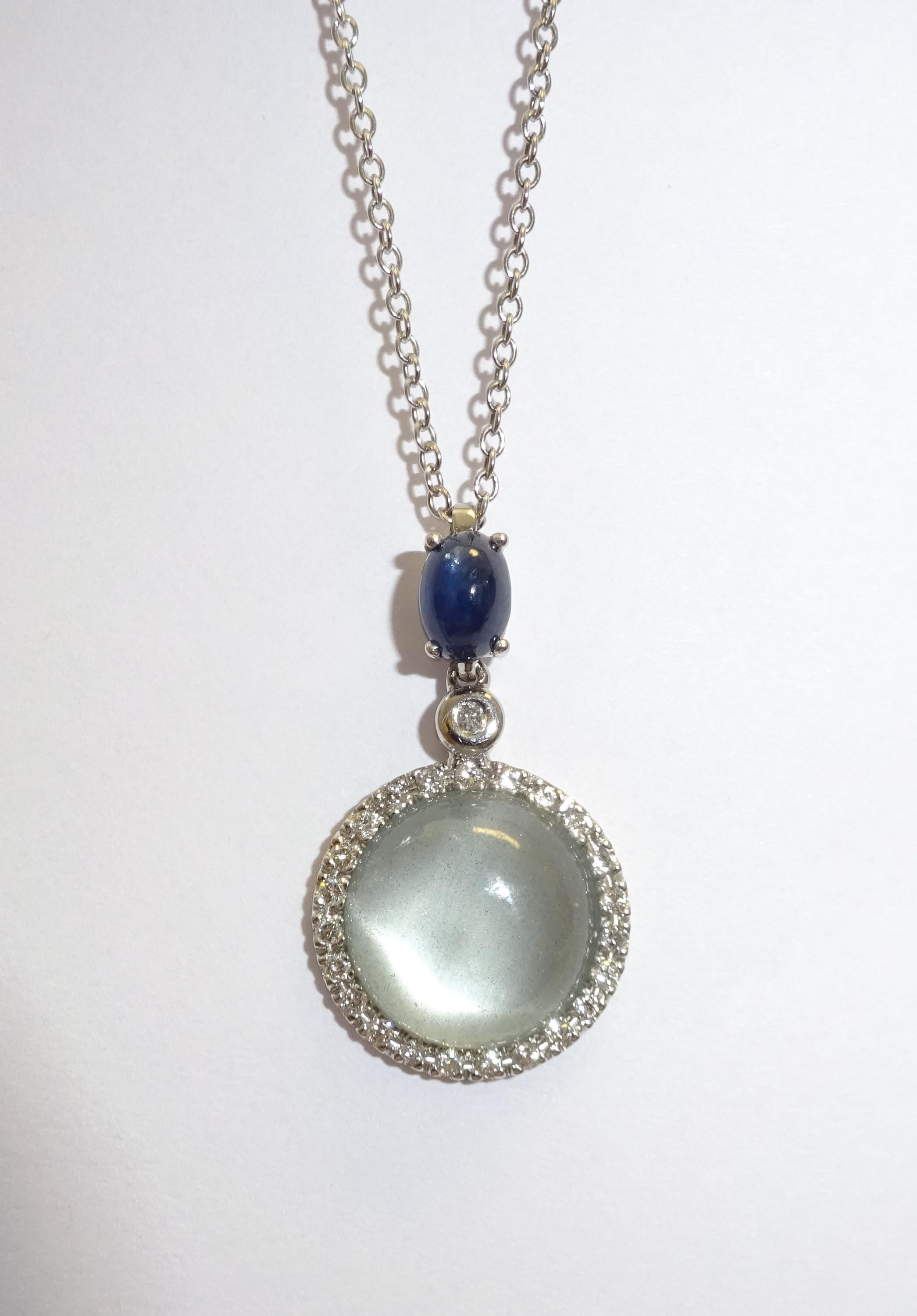 18 Karat White Gold  Diamonds , Sapphire and Aquamarine Pendant Neclas

24 Diamonds 0.30 ct.
1 Sapphire 0.99 ct
1 Aquamarine 4.90 ct.



Founded in 1974, Gianni Lazzaro is a family-owned jewelery company based out of Düsseldorf, Germany.
Although