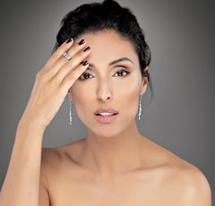 FARBOD 18 Karat White Gold Earrings "Soho"