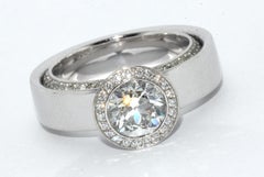 18 Karat White Gold Eternity Solitaire Diamond Ring