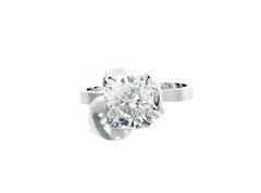 Weißgoldring mit einem Karat Diamant