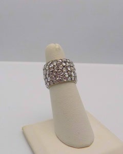 18 Karat White Gold Fred Leighton Diamond Band