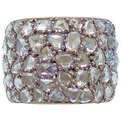 18 Karat White Gold Fred Leighton Diamond Band