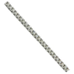 18 Karat White Gold Garavelli Diamond Bracelet